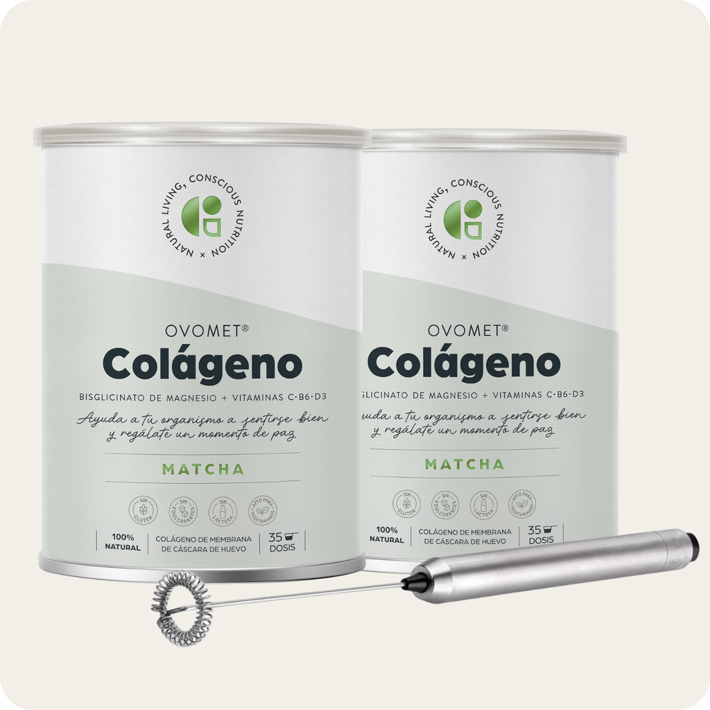 botes de colágeno matcha ecológico
